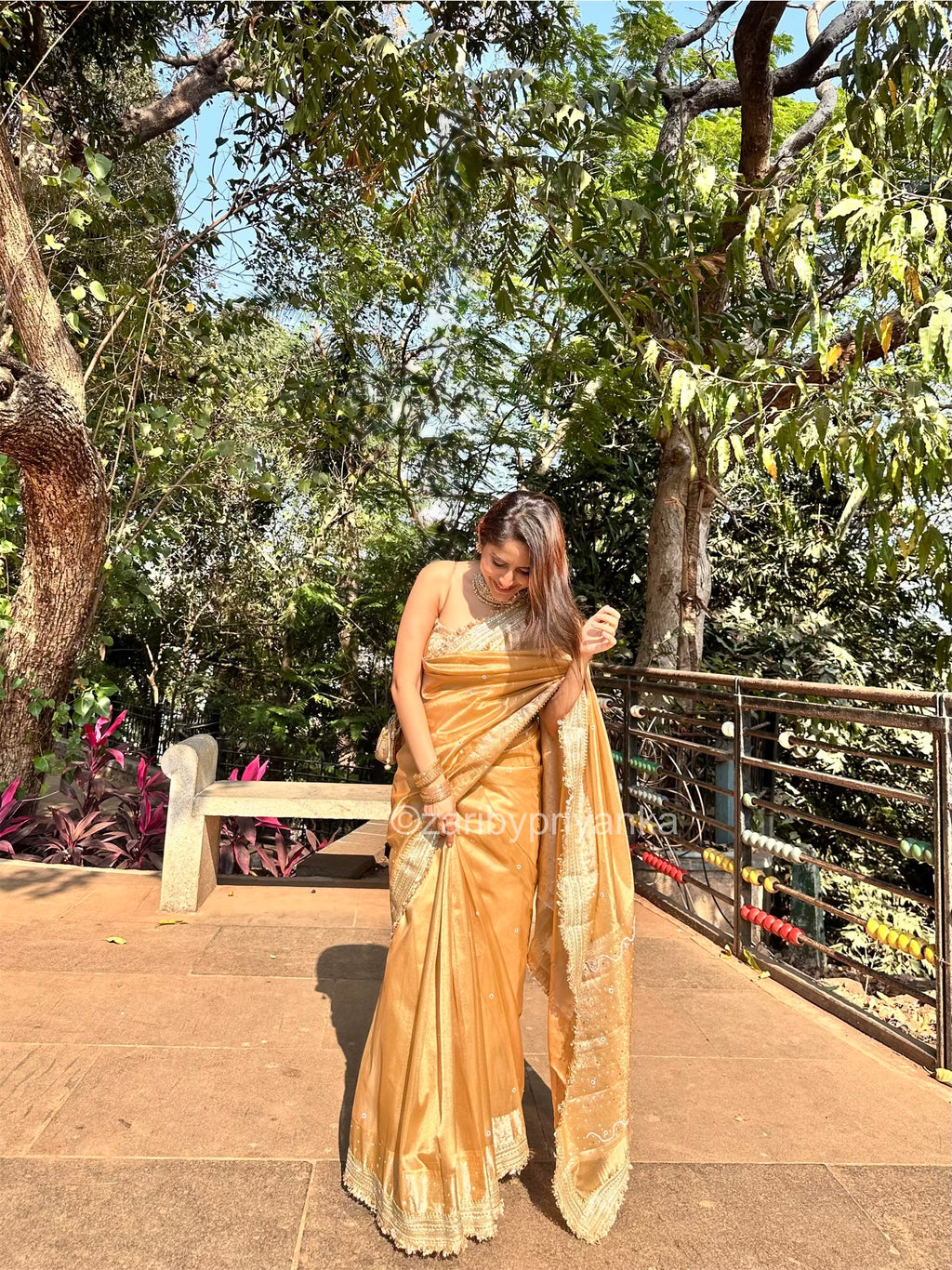 Arthi - Banarasi Tissue Handwork Saree