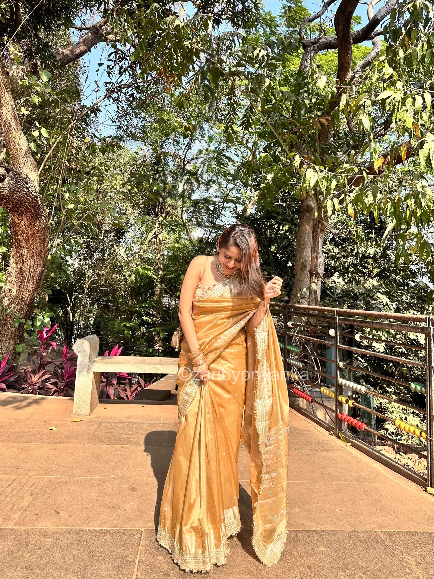 Arthi - Banarasi Tissue Handwork Saree