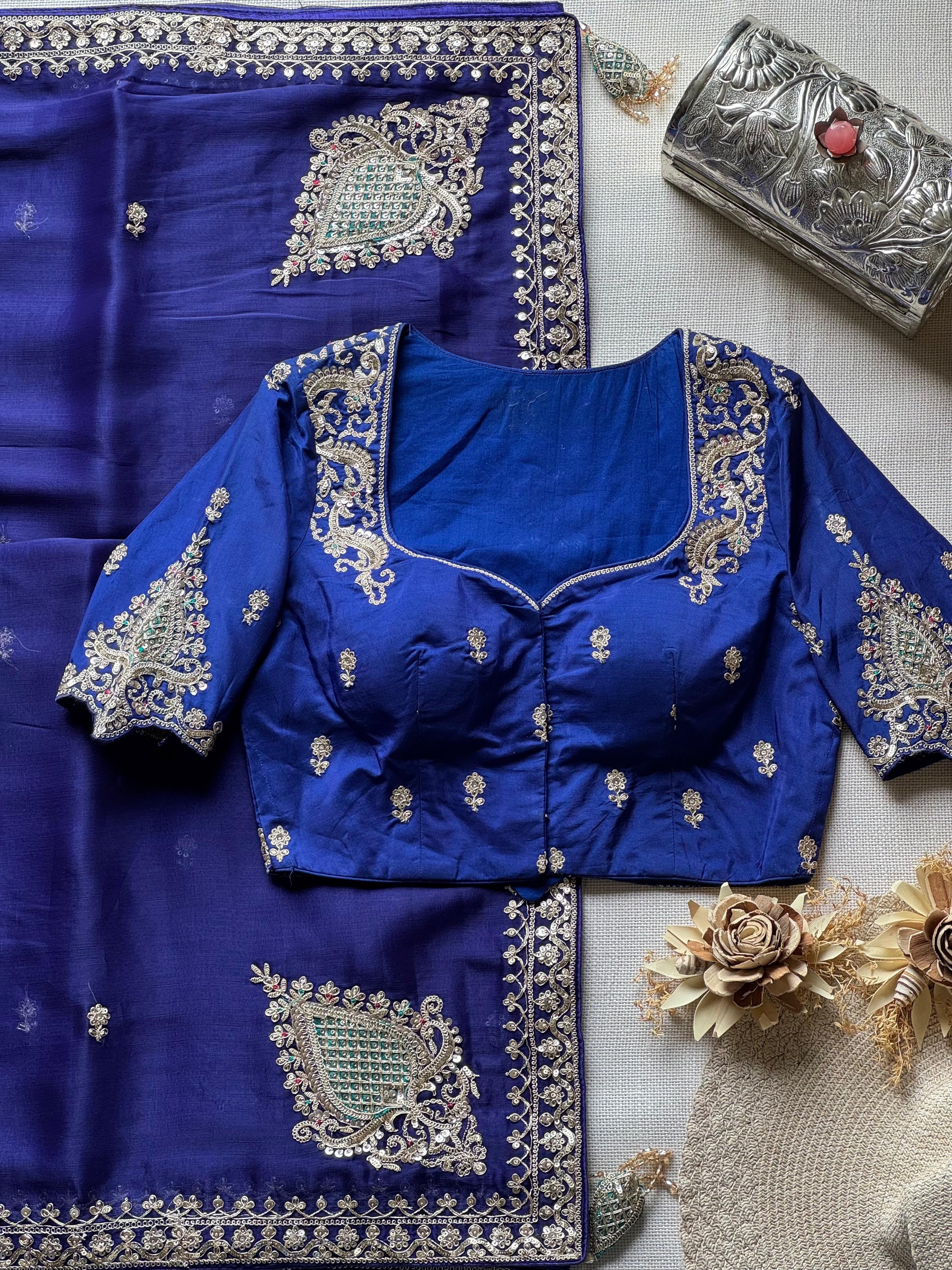 Amiya - Tissue Silk Cocktail Saree