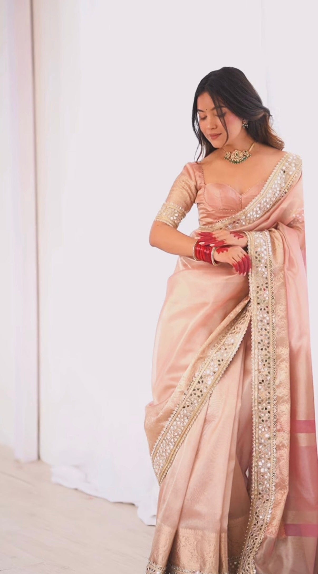 Kangna - Premium Banarasee Tissue Silk Saree