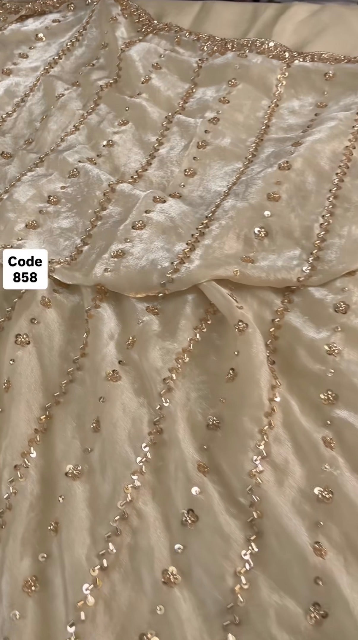 Nathana - Hand-Embellished Crepe Silk Saree