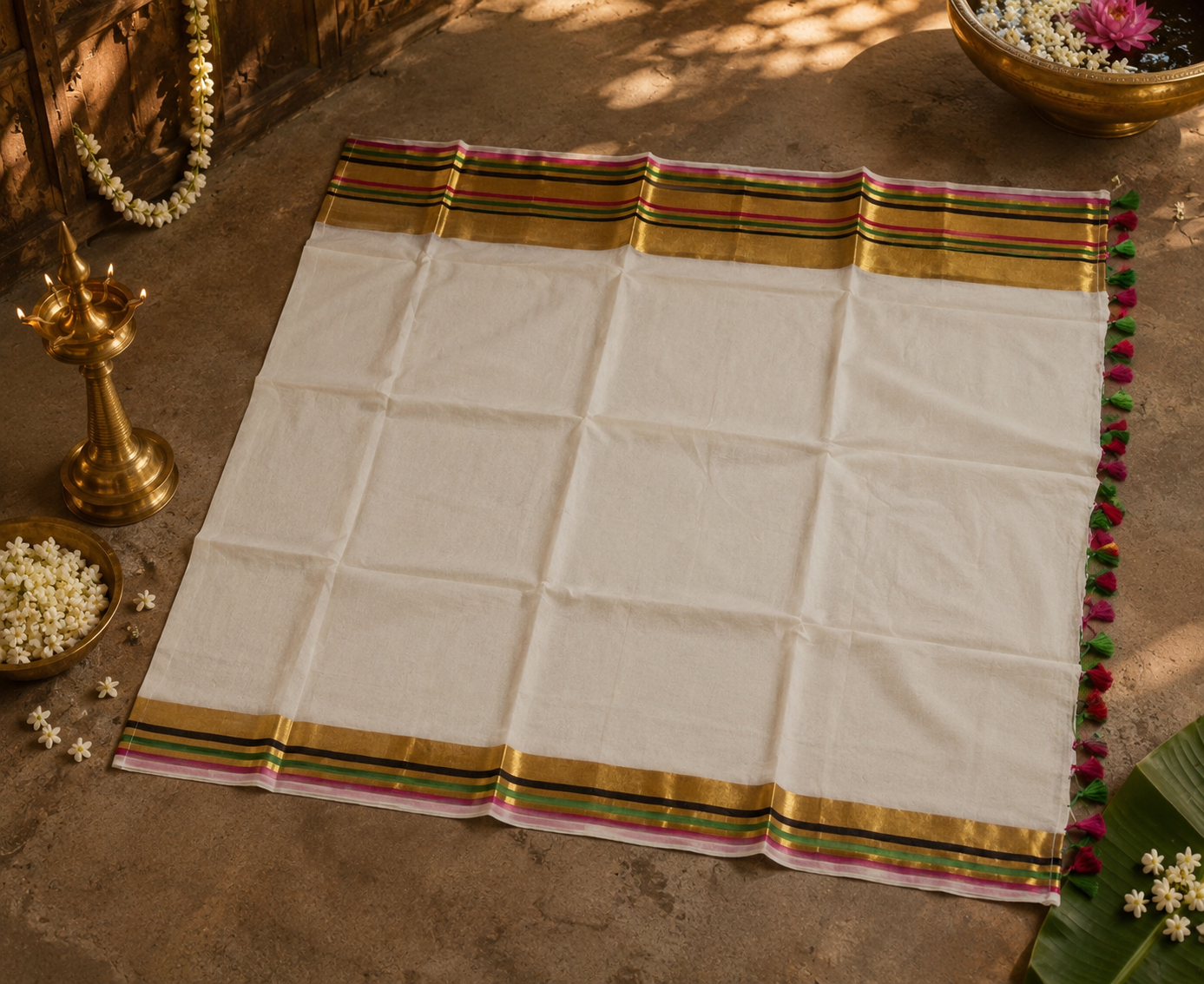 Kanaka - Mul mul Cotton Saree