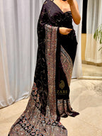 Aaina | Handcrafted Ajrakh Couture Saree