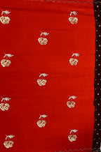 Marina | Handcrafted Ajrakh Couture Saree [Ready to dispatch]