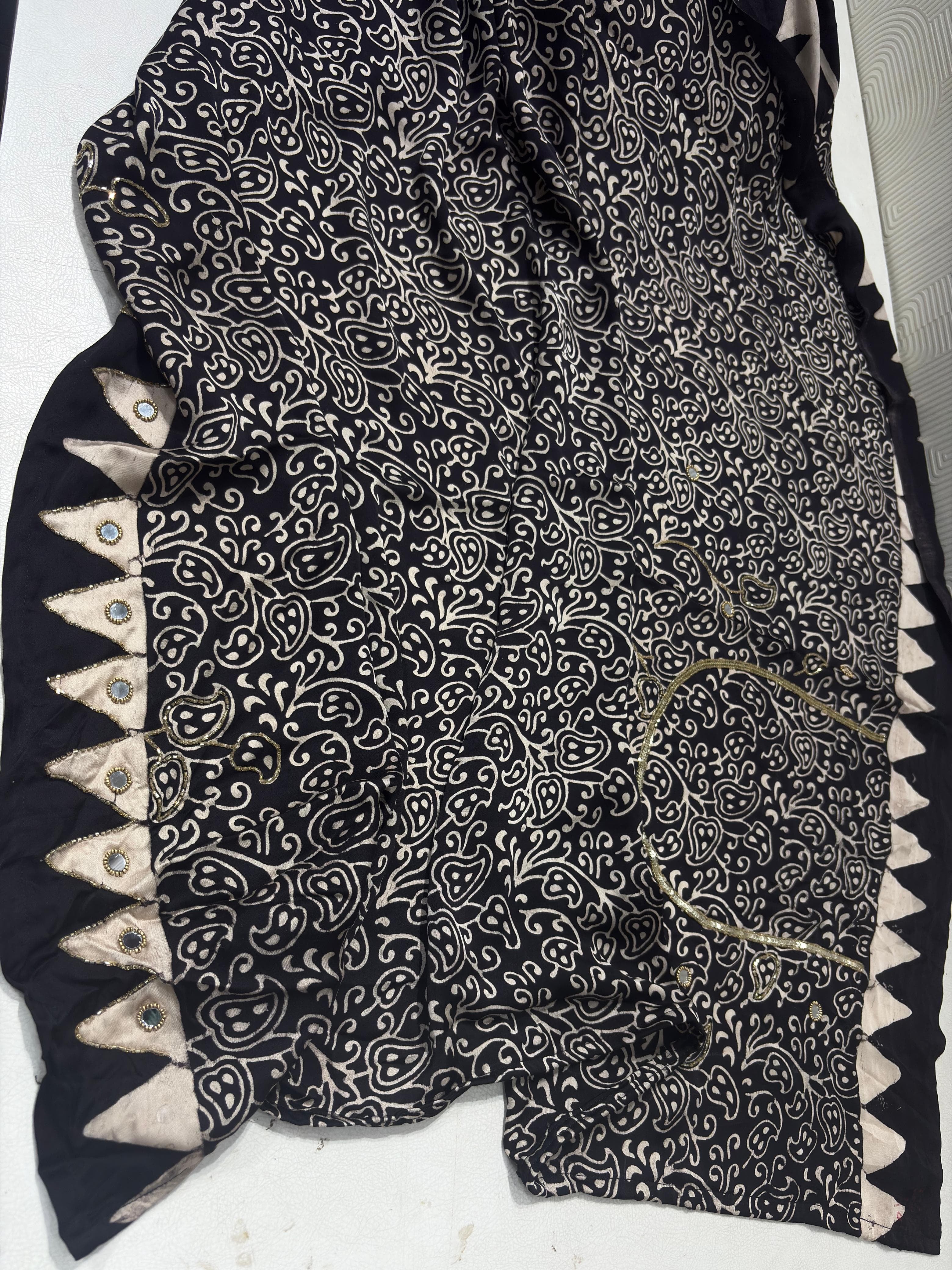 Jaanvi - Pure Modal Handwork Designer Saree