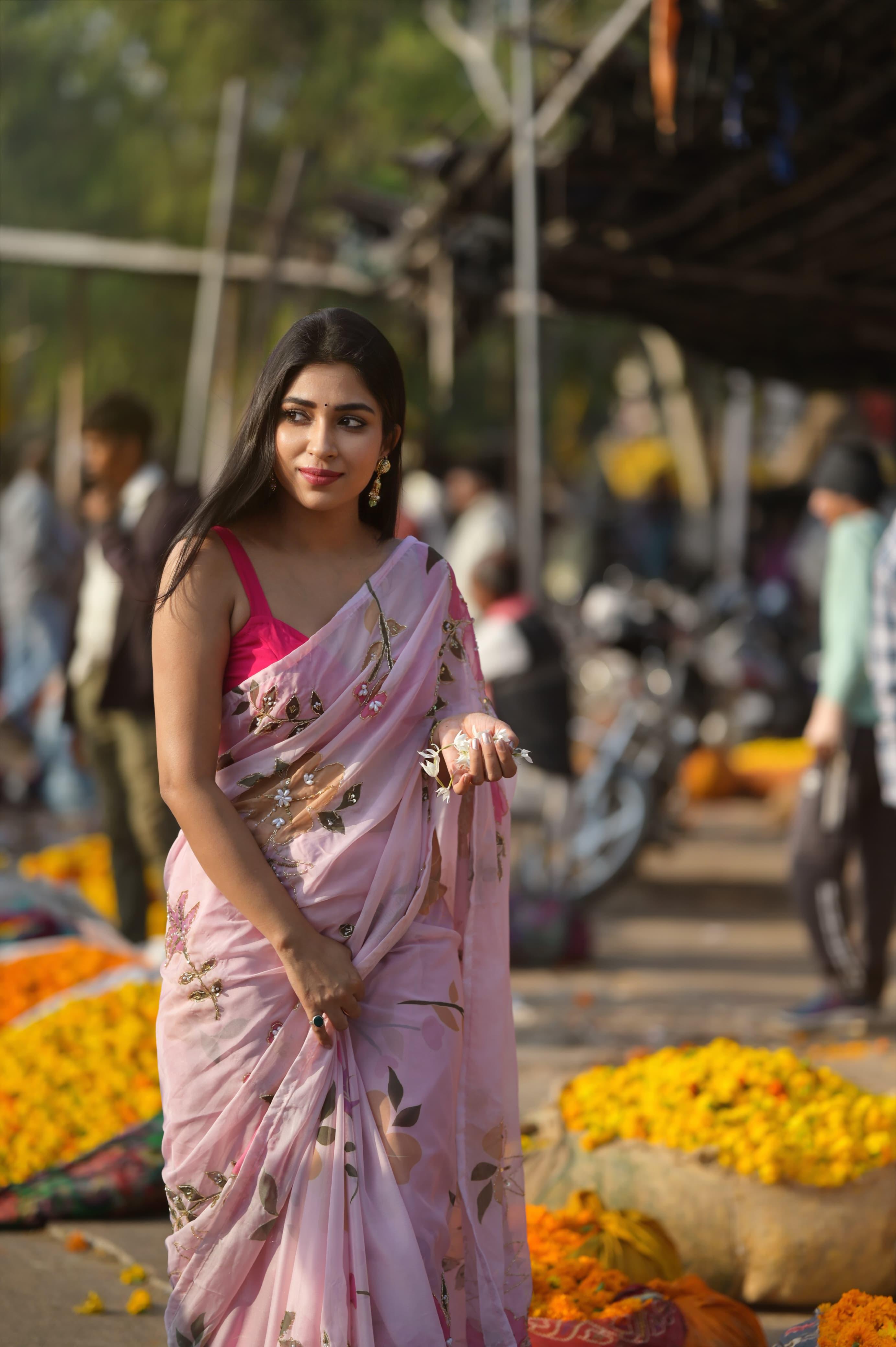 Rooh - Designer Floral Saree