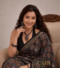 Zeba | Handcrafted Ajrakh Couture Saree