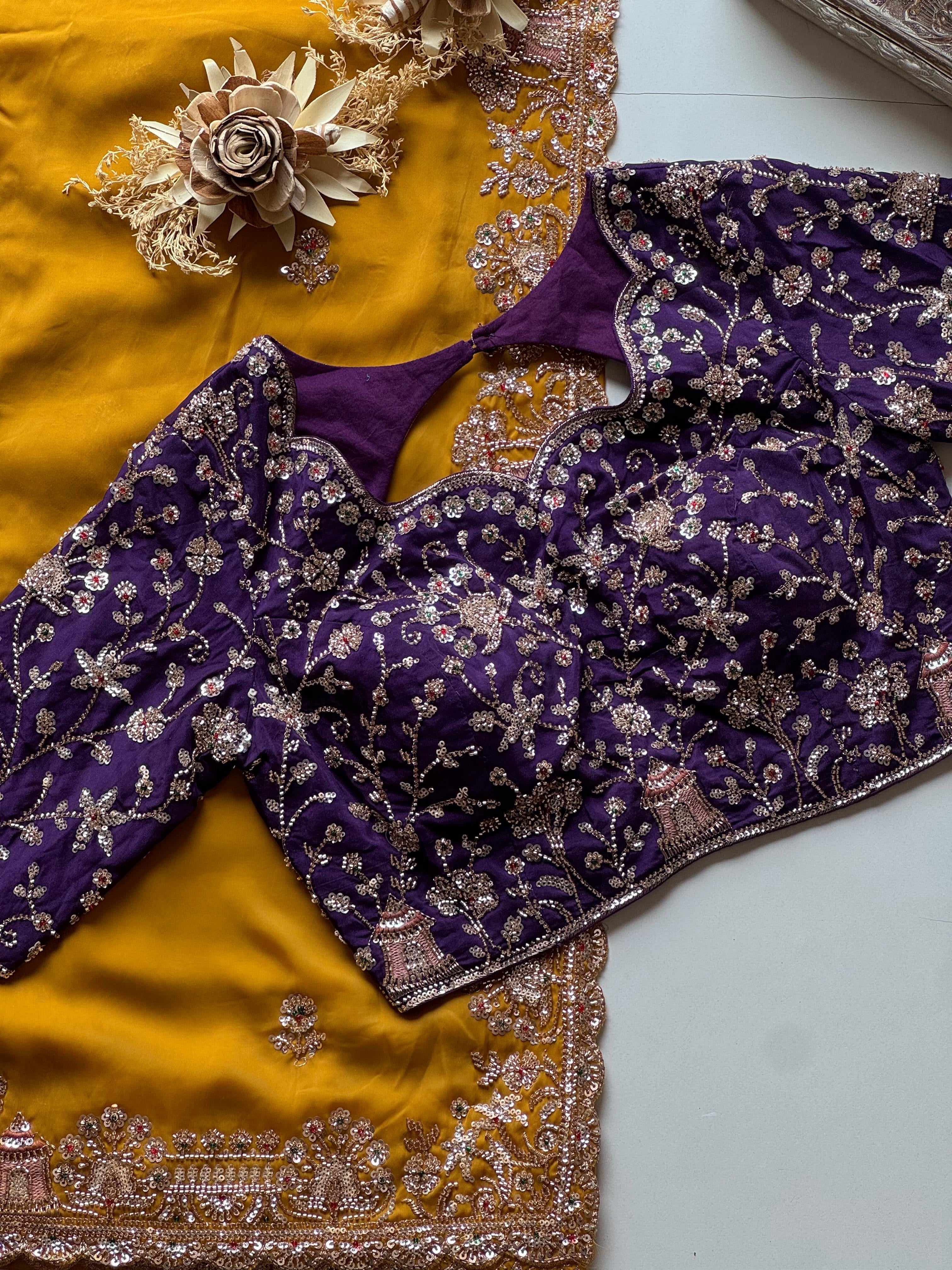 Smitha - Designer Handwork Saree