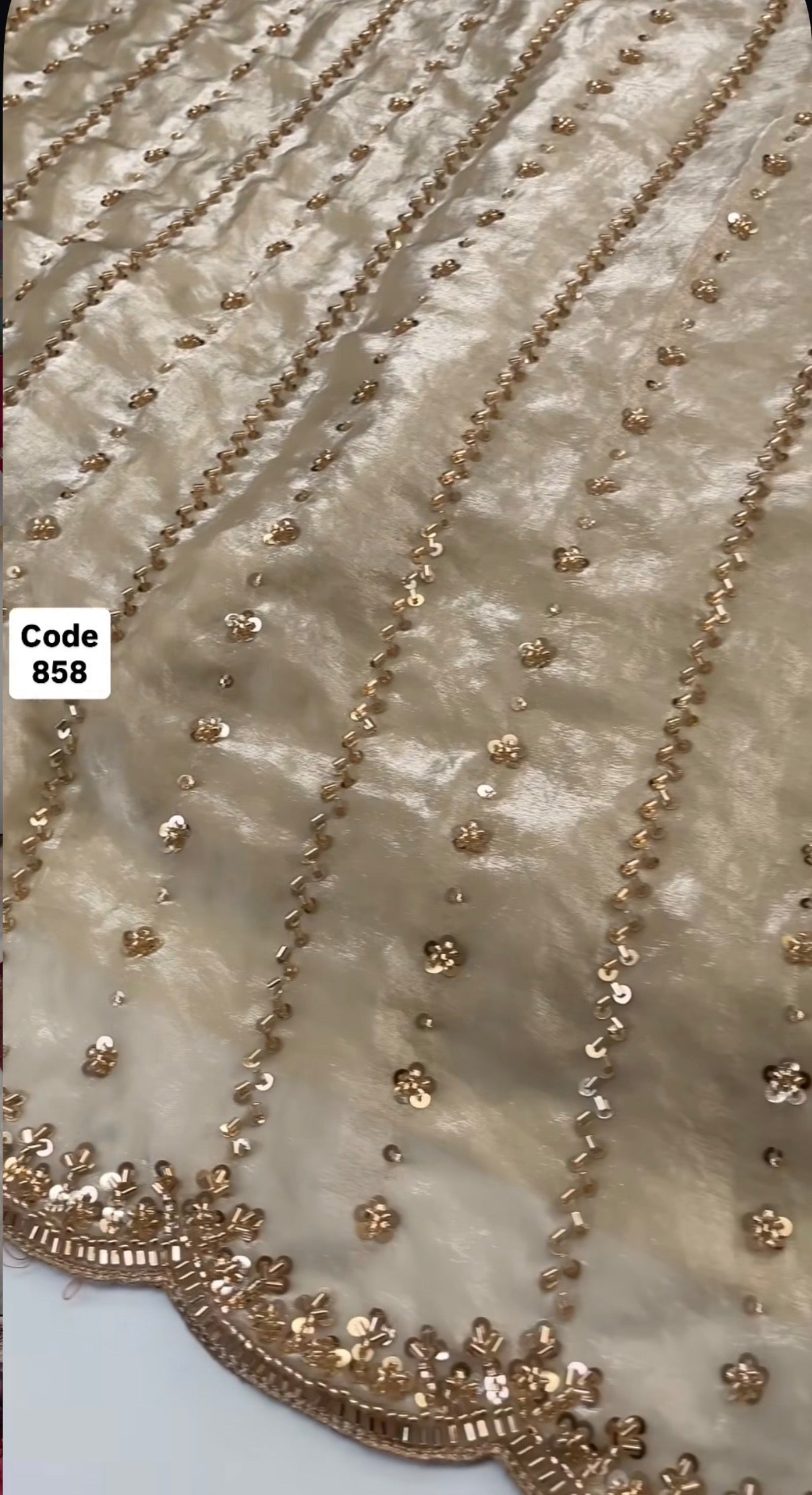 Nathana - Hand-Embellished Crepe Silk Saree