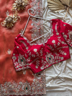 Mahisha - Designer Tissue Saree