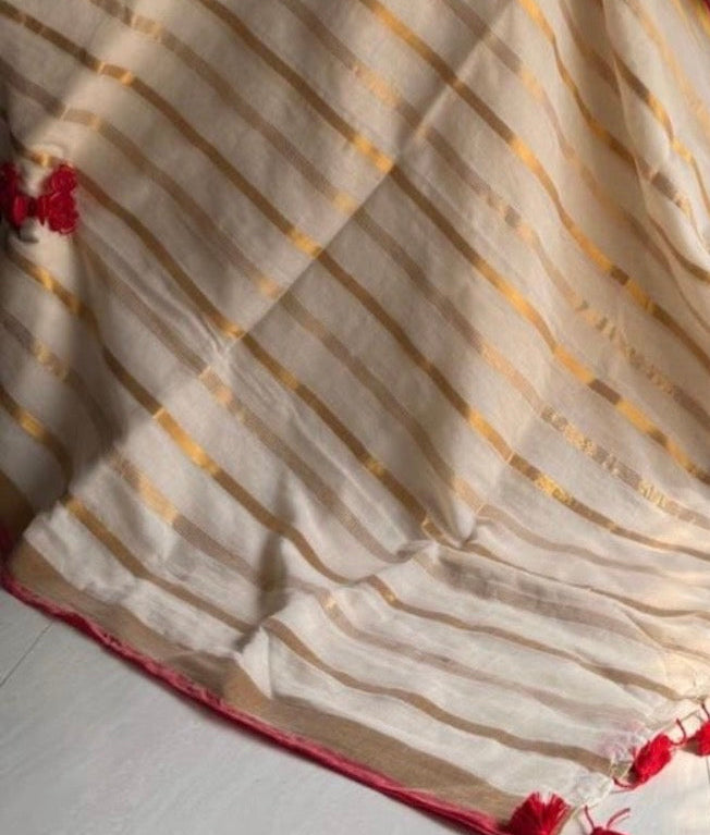Lila - Mul Mul Cotton Saree