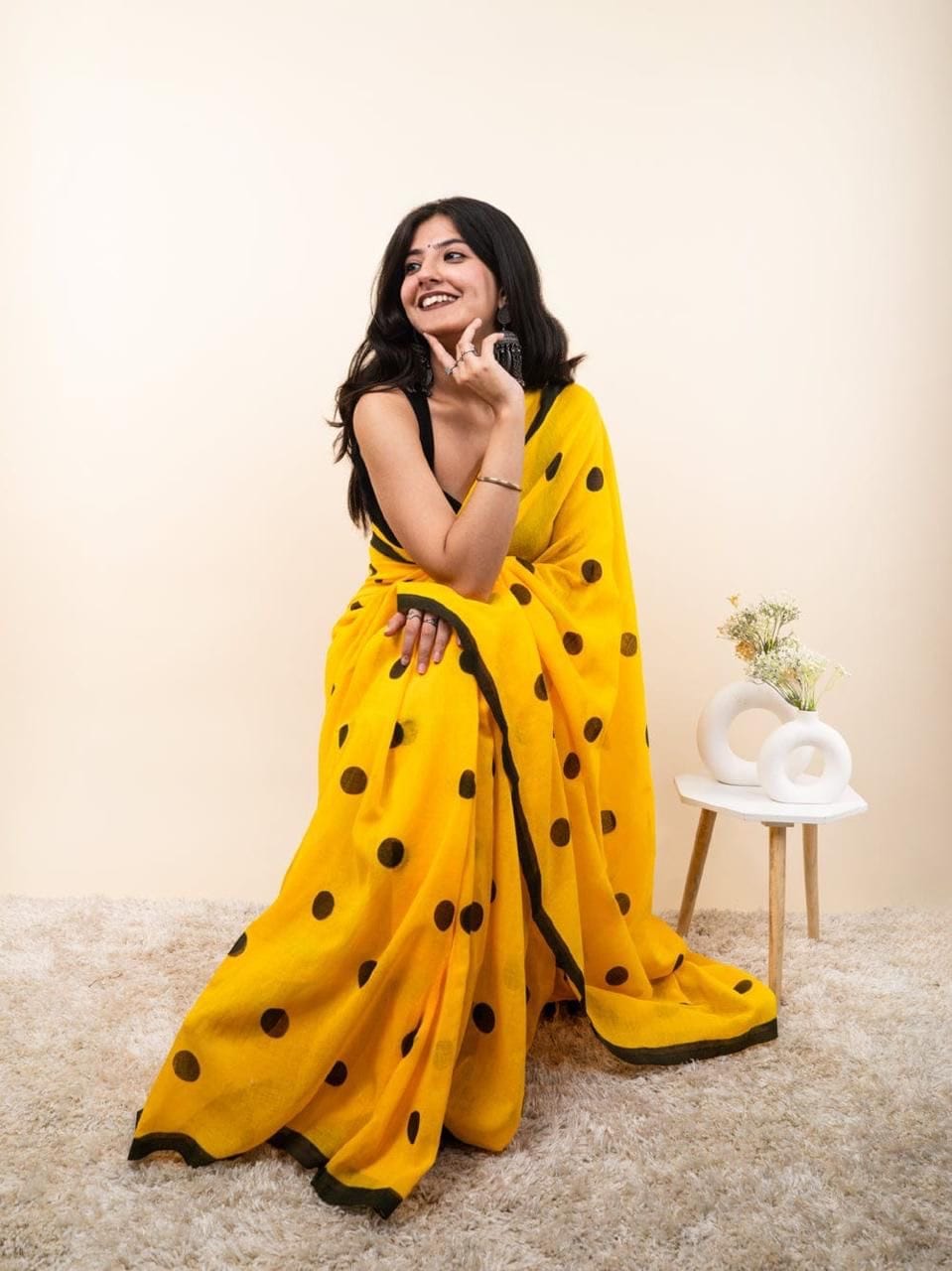 Lena - Mulmul cotton saree