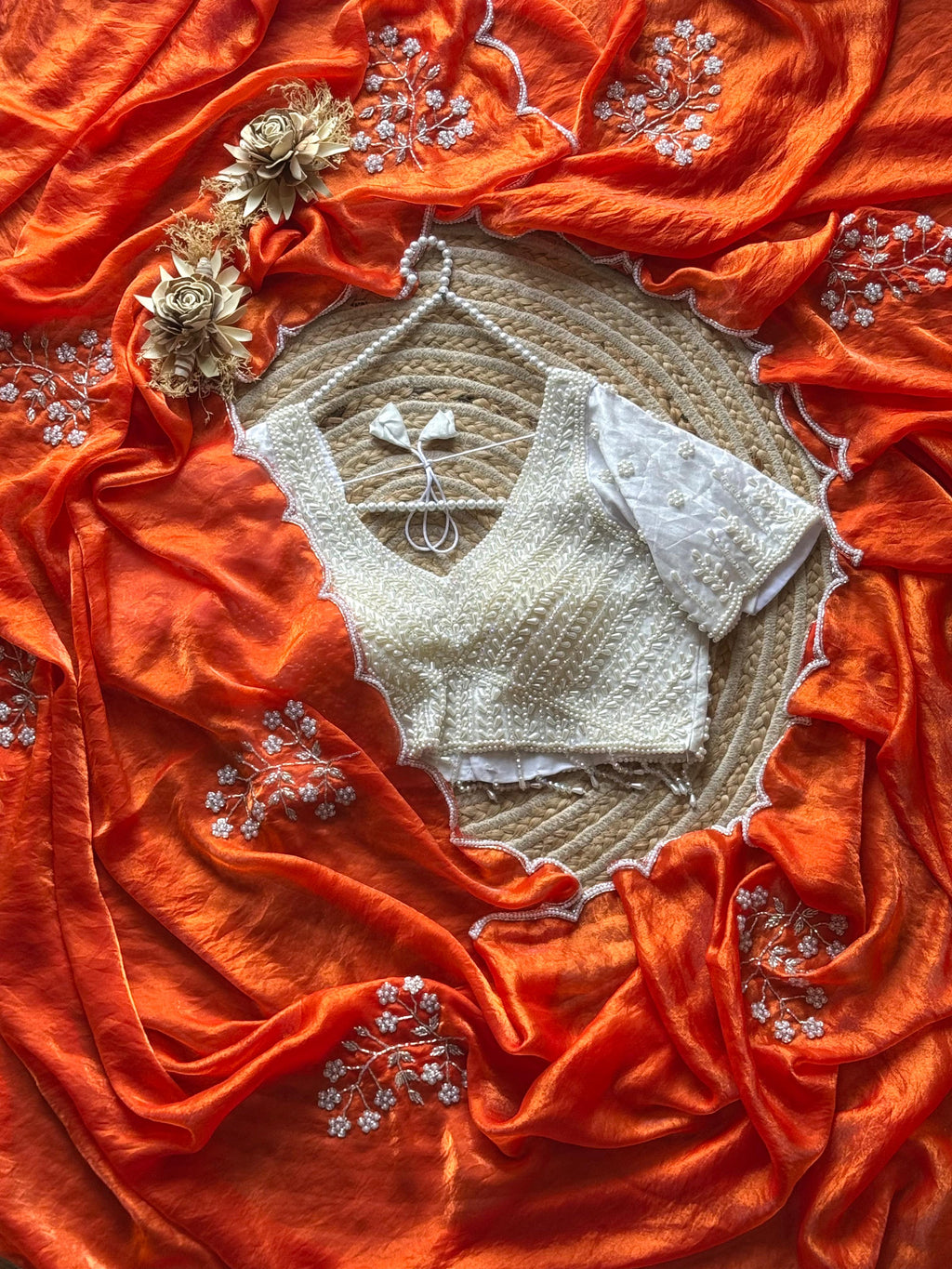 Nima - Crepe silk saree