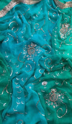 Ava - Pure Chiffon Saree with Handwork