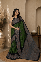 Tiyara - Pure Modal Ajrakh saree