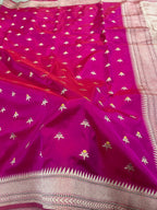 Ikatara - Banarasi Pure Katan Silk Meenakari Saree