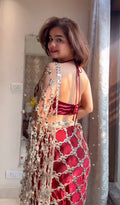 Shobha - Soft Crepe Mirror Silk Saree