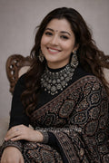 Maraaya - Designer Pure Modal Ajrakh Mirror saree