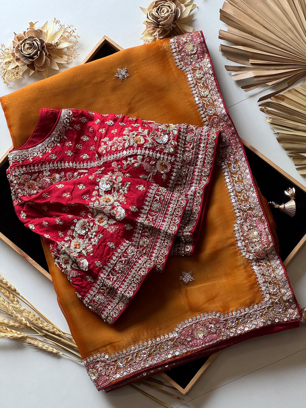 Nikila - Tissue Silk Cocktail Saree