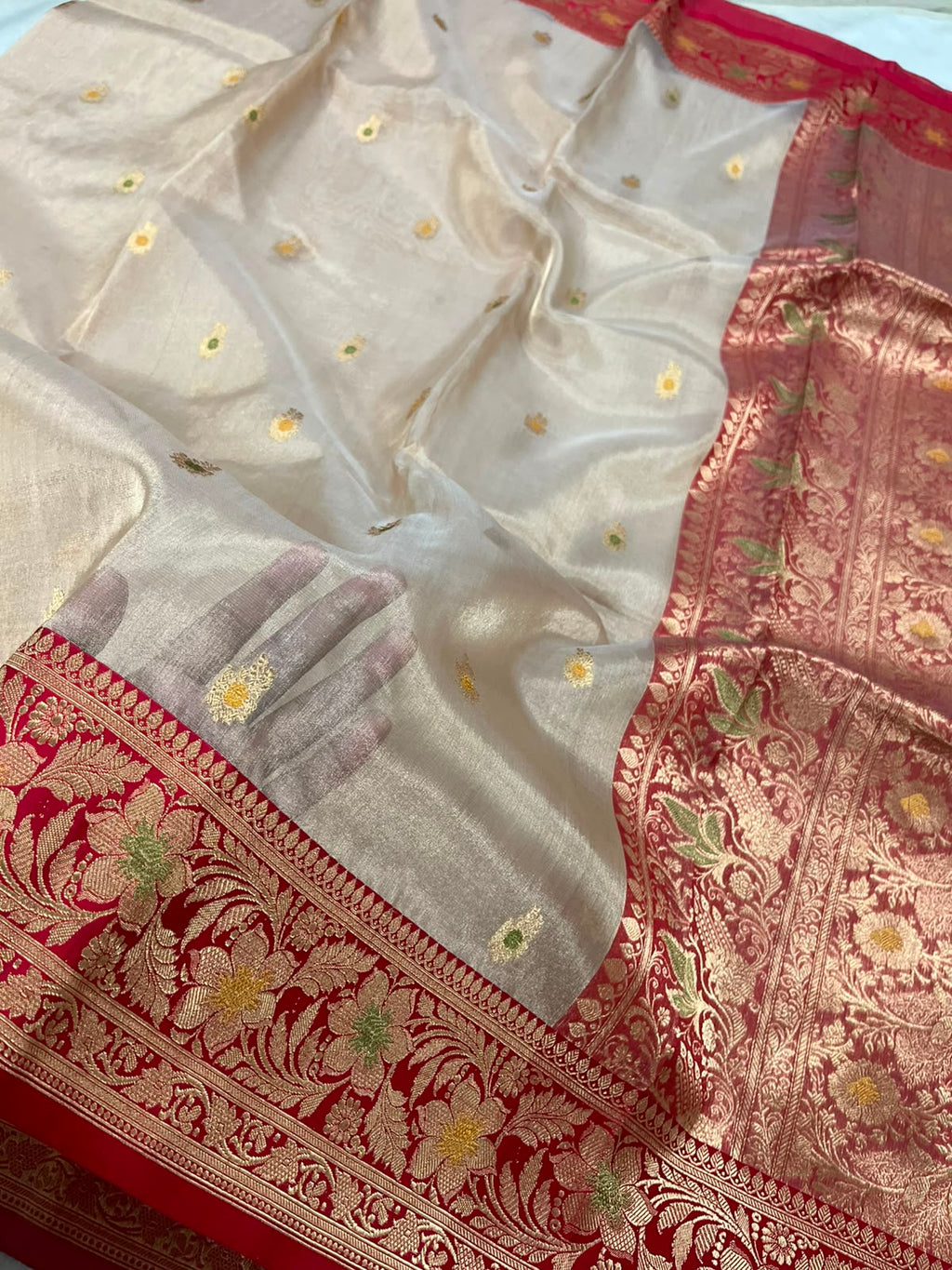 Gita - Banarasi Pure Tissue Silk Kadwa Saree