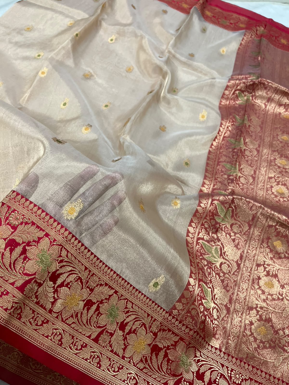 Gita - Banarasi Pure Tissue Silk Kadwa Saree