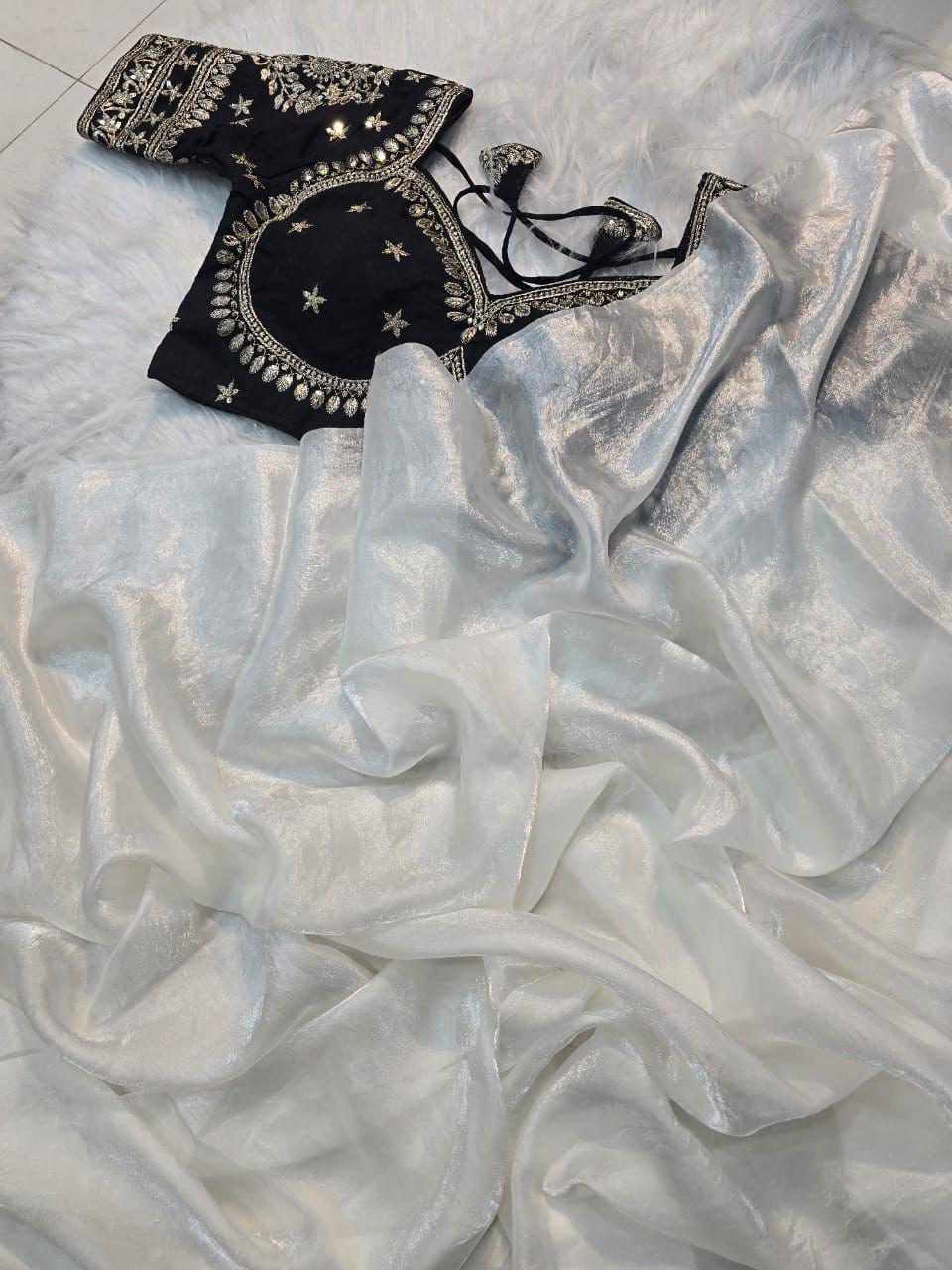 Sona - Crepe Tissue Saree