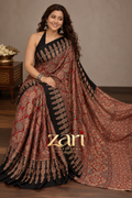 Shena - Pure Modal Ajrakh saree