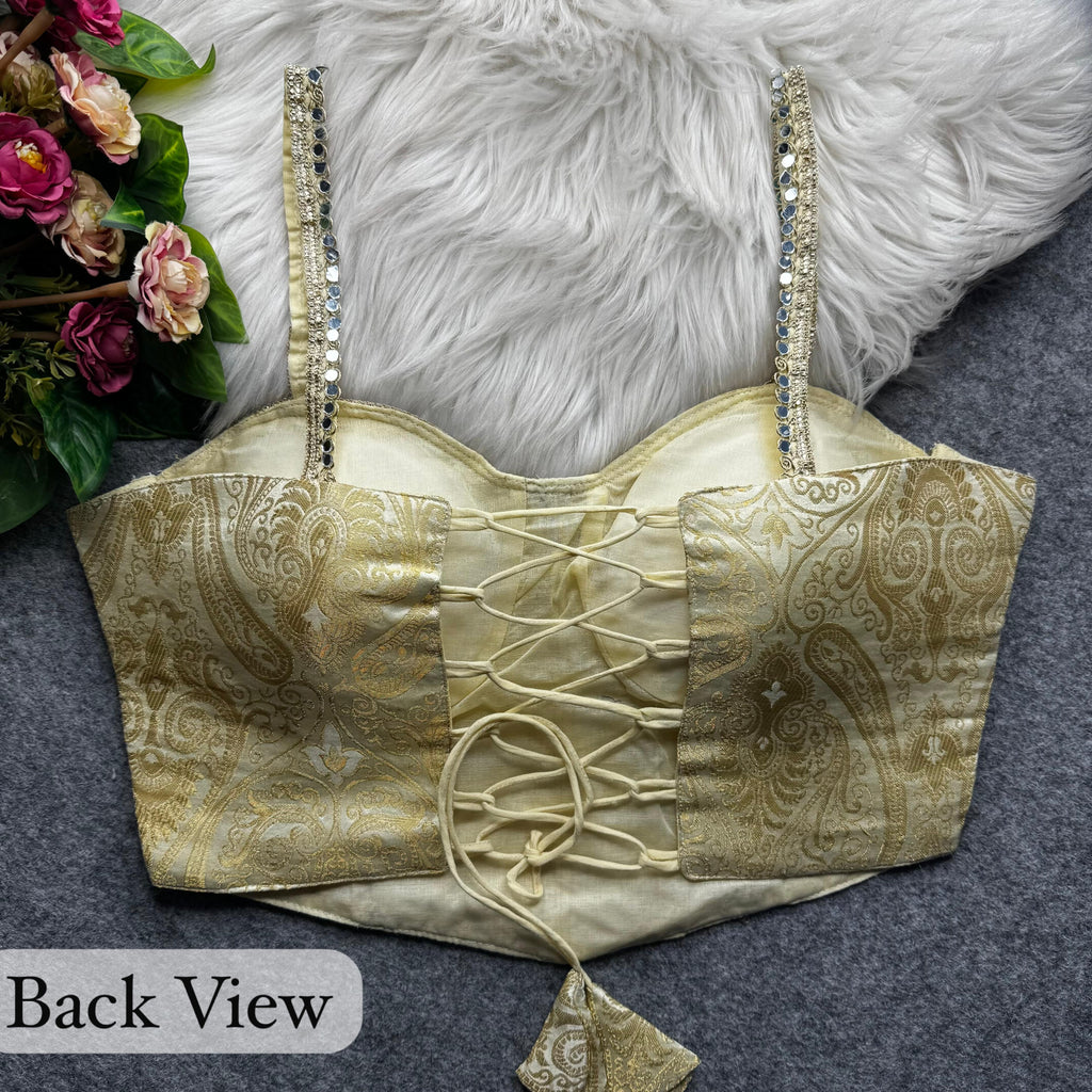 Monal - Banarasi silk Padded Blouse