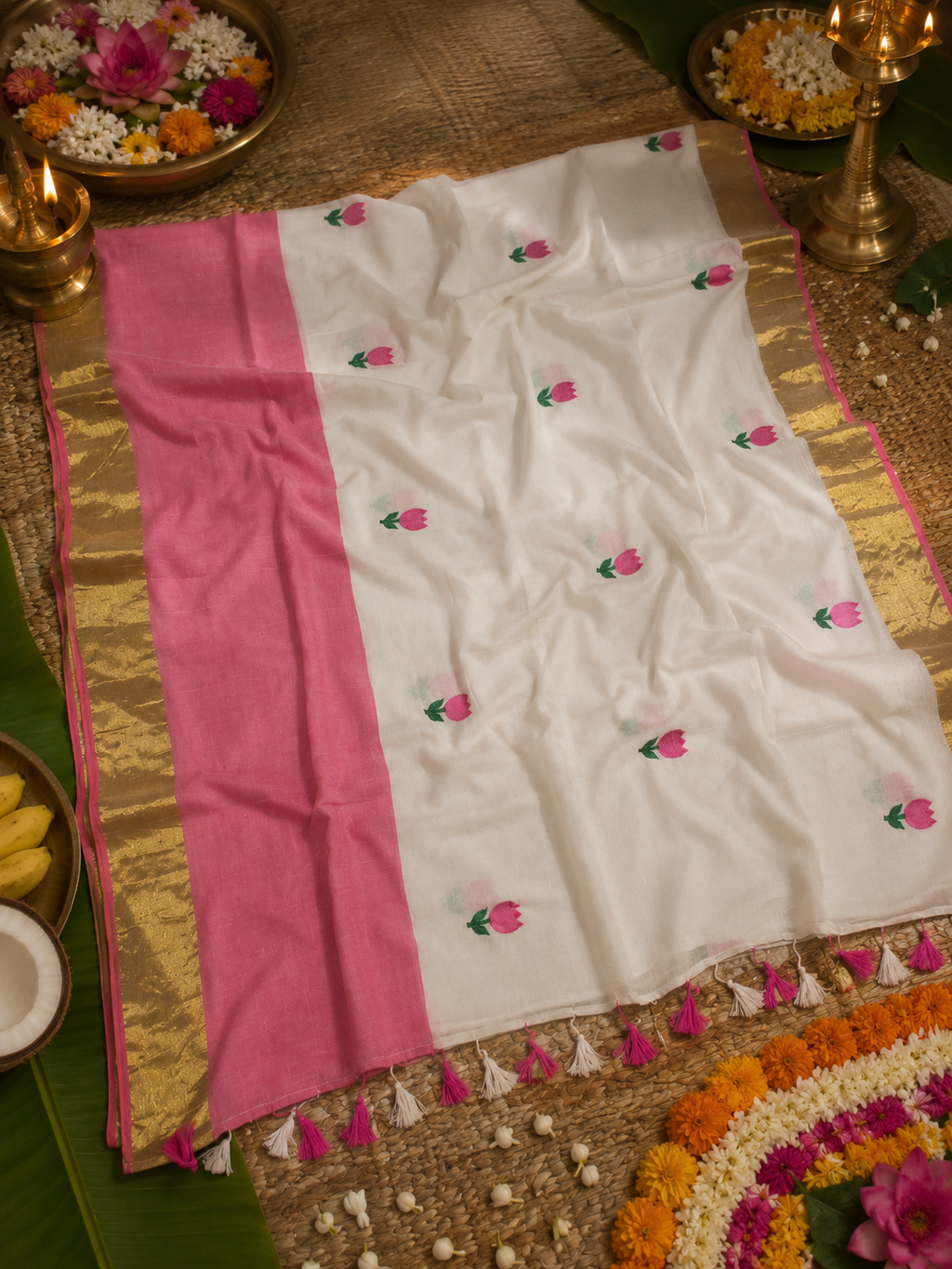 Aneeta - Mul mul Cotton Saree