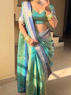 Reshmi - Banarasee Kanchi Tissue Silk Saree