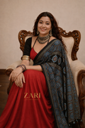 Leela - Pure Modal Ajrakh saree