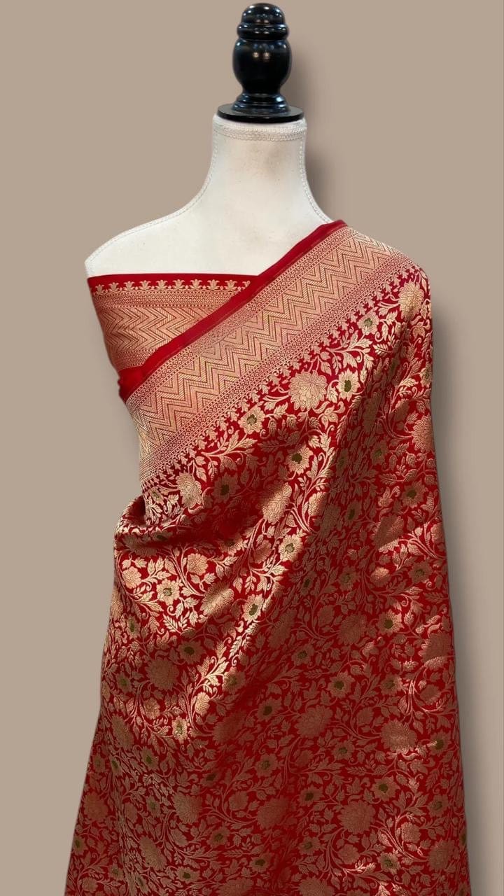 Ektara - Banarasi Pure Katan Silk Meenakari Saree