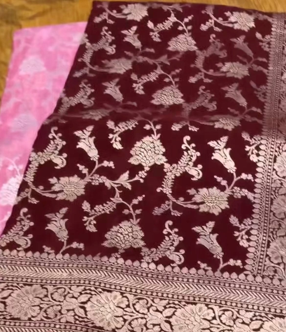 Antara - Pure Khaddi and Crepe Silk Saree