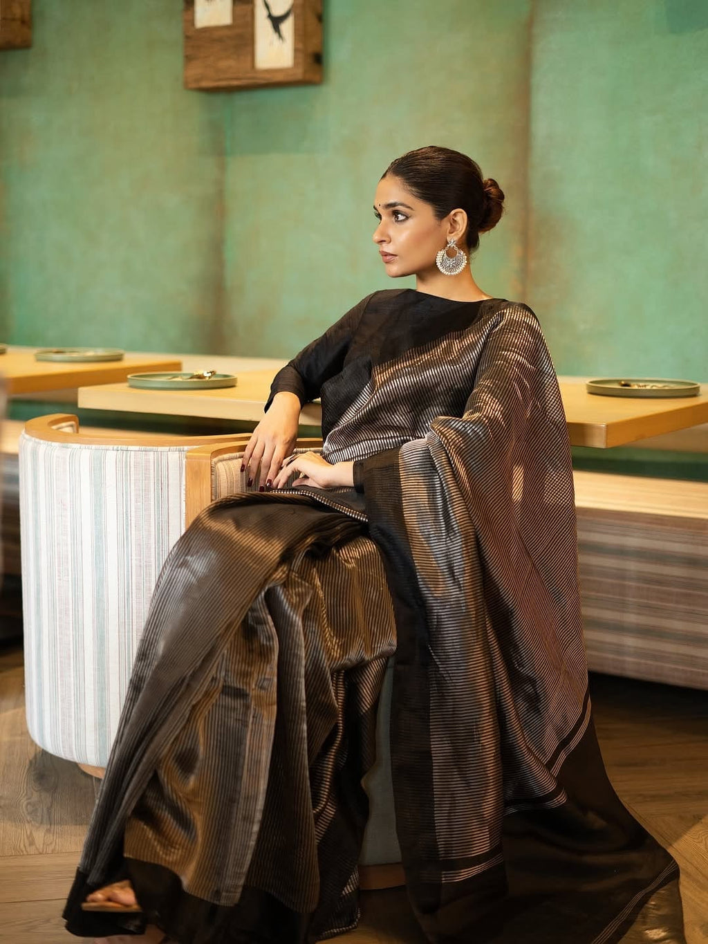 Sagarika - Pure Tissue Saree with Kataan Satin Border