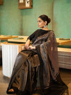 Sagarika - Pure Tissue Saree with Kataan Satin Border