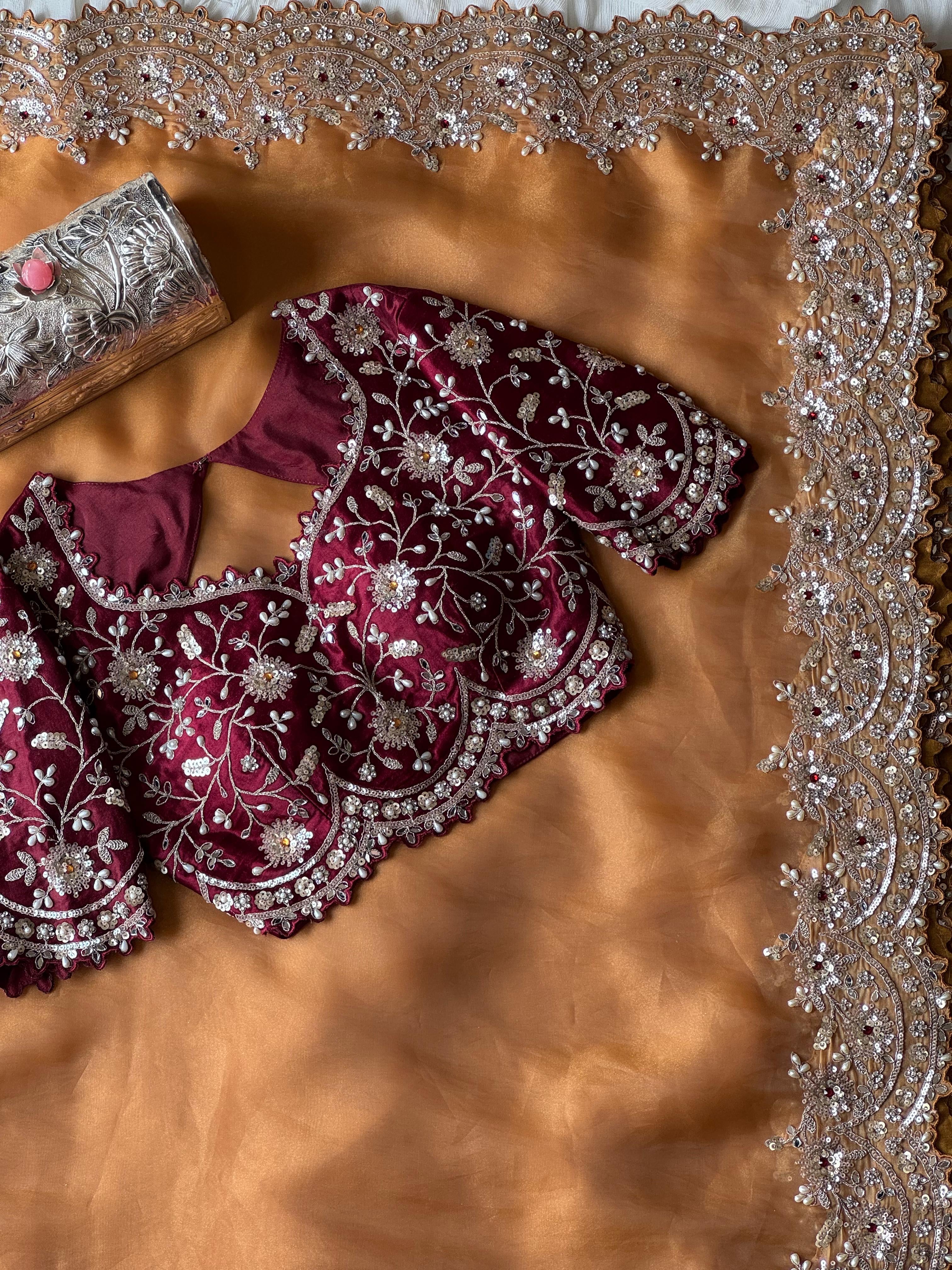 Aneeta - Designer Tissue Saree