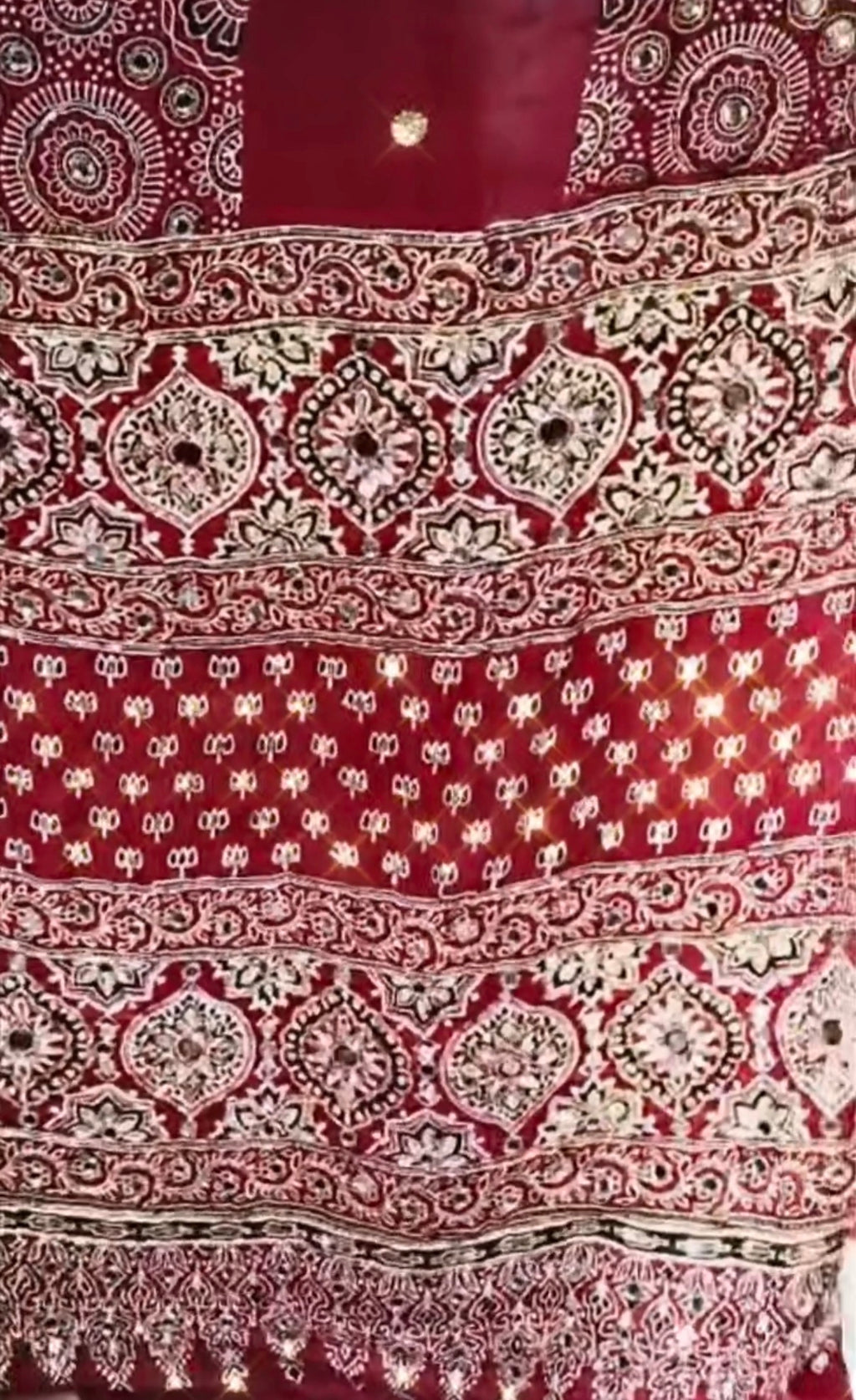 Jumka | Handcrafted Ajrakh Couture Saree [Ready to Dispatch]