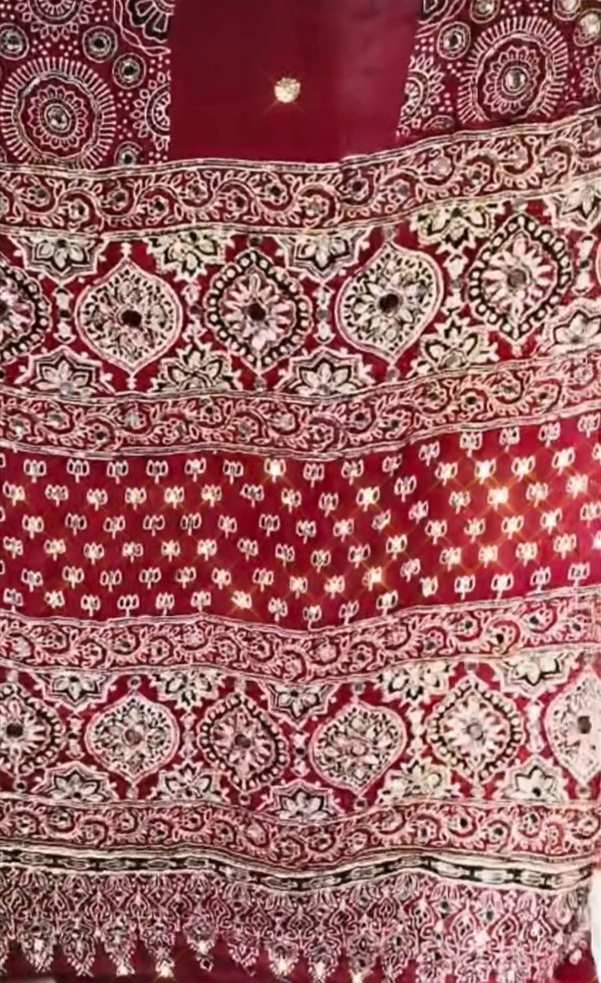 Jumka | Handcrafted Ajrakh Couture Saree [Ready to Dispatch]