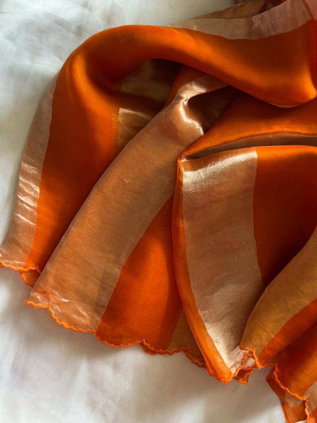 Himanshi - Handwoven Kora Silk Saree