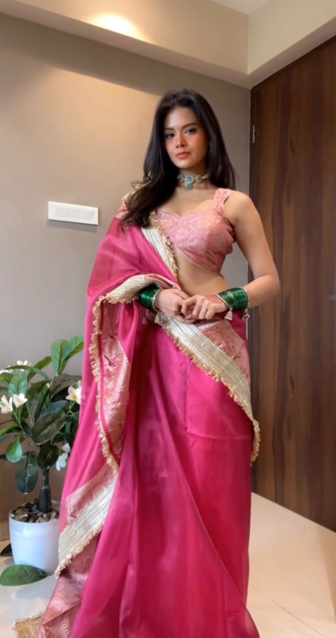 Manvi - Banarasee Tissue Silk Saree