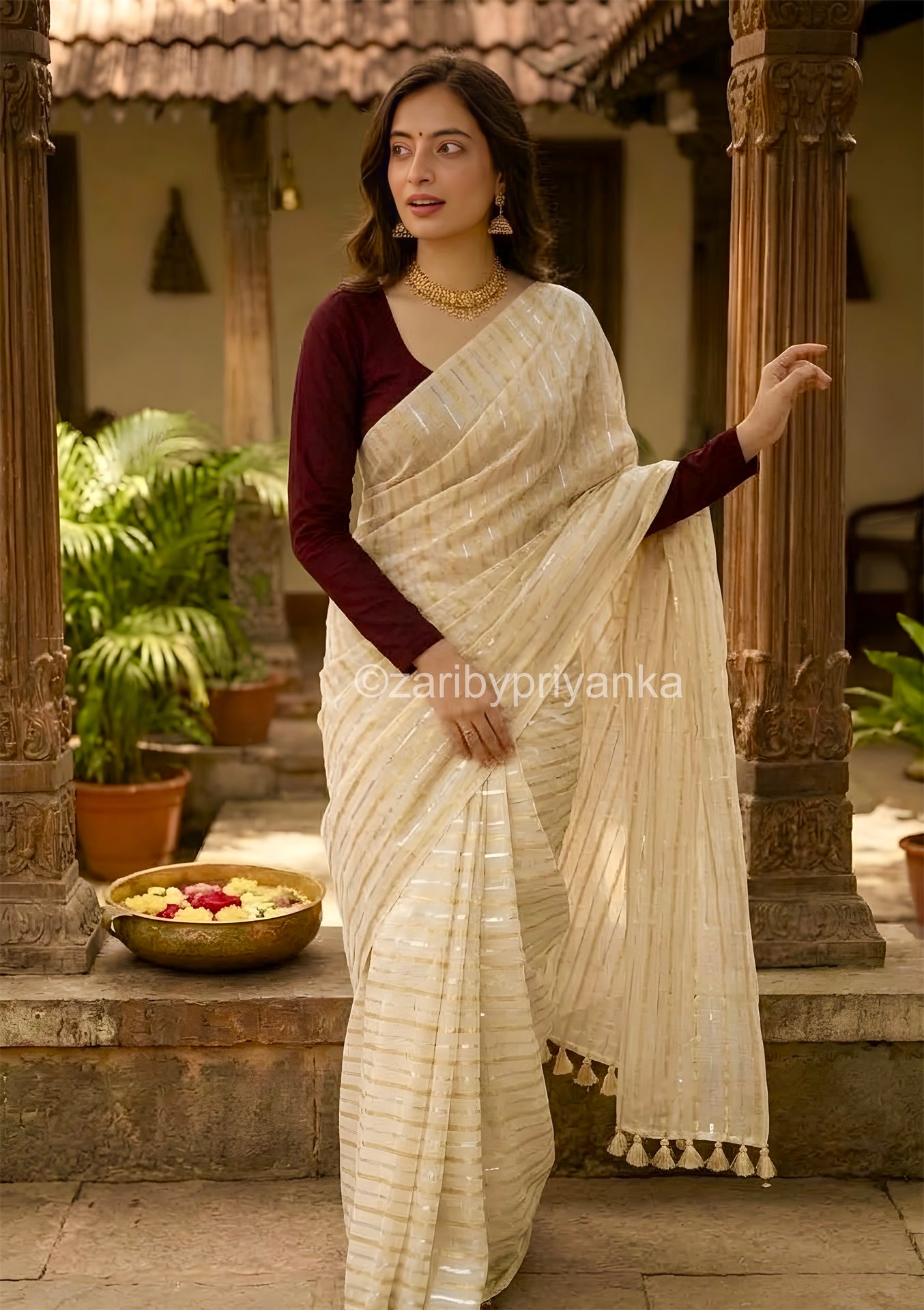 Mayil - Mul Mul Cotton Saree