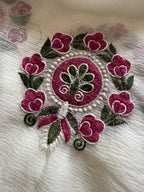 Hiran- Chiffon Saree with Contrast Blouse
