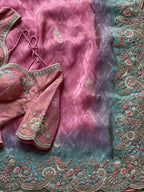 Rishma - Designer Cocktail Handwork Saree