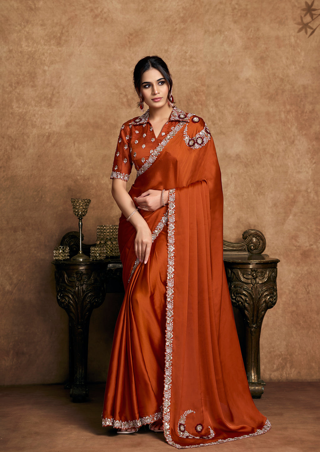 Debina - Designer Satin Saree