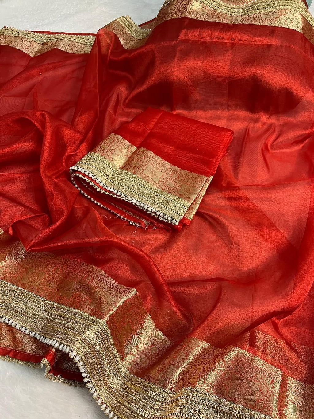 Rushali - Banarasi Tissue Saree