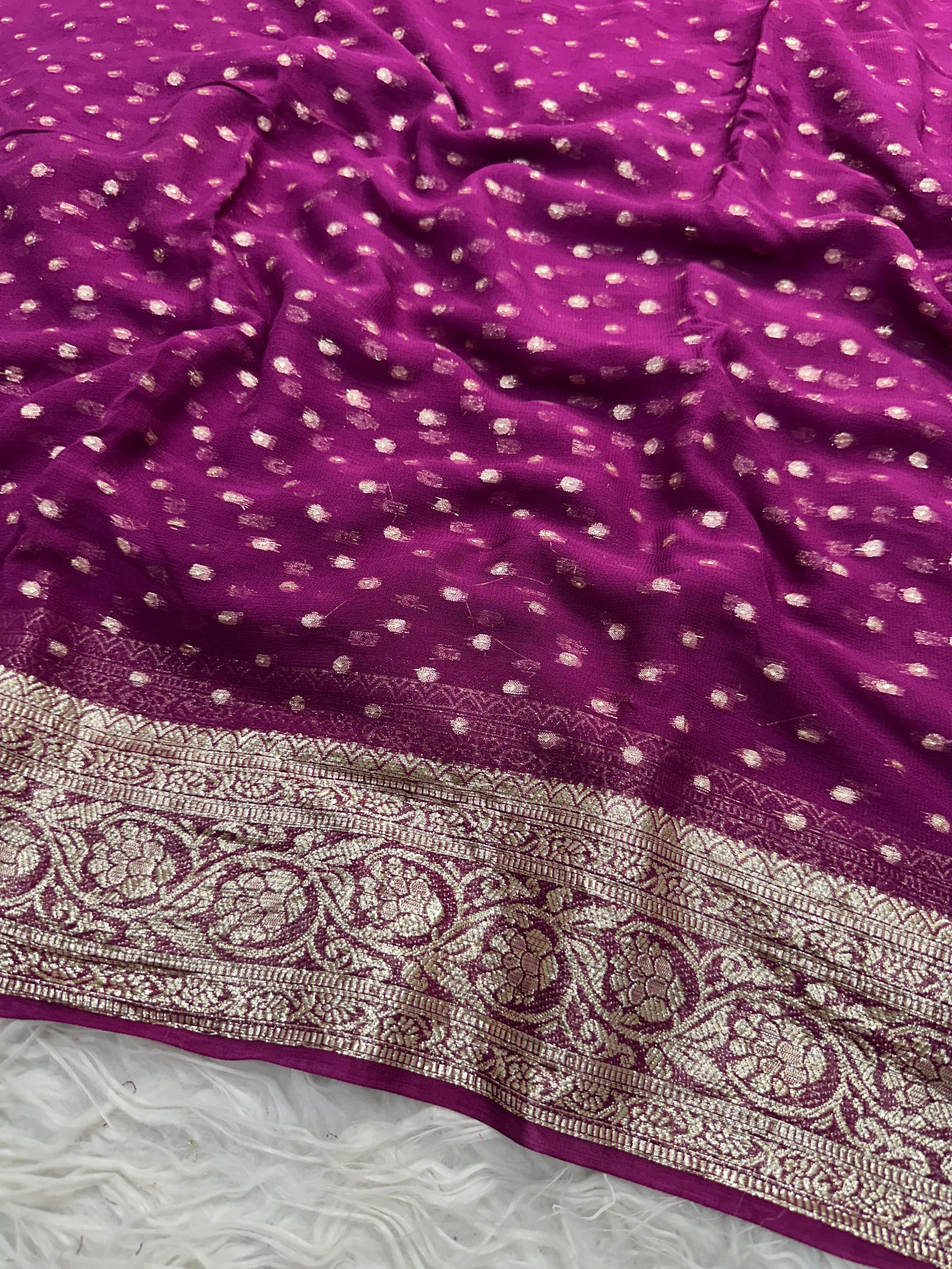 Zara - Viscose Georgette Saree