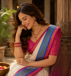 Shyama - 120 Mul Mul Handloom Cotton Saree