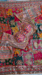 Alika - Designer Chinon Handwork Saree