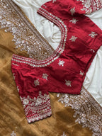 Bharti - Designer Tissue Silk Saree