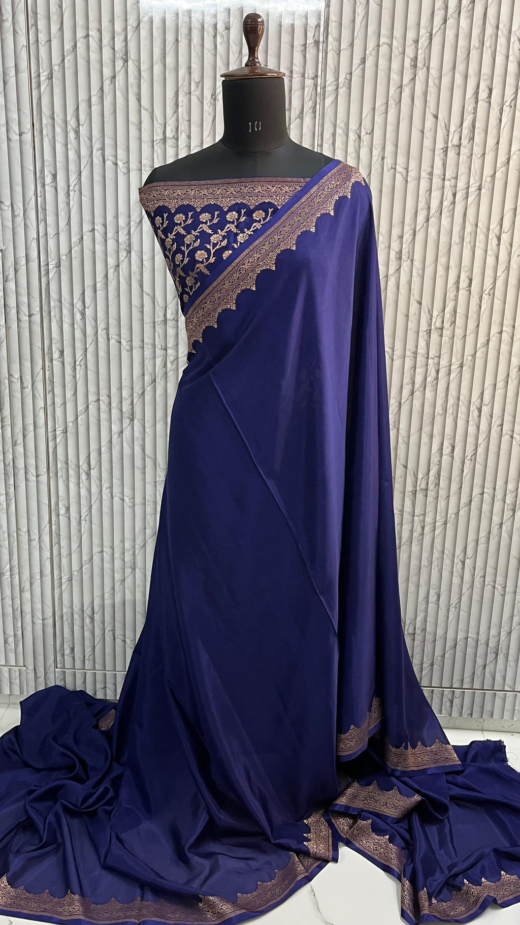 Paru-Pure Khaddi Crepe Chiffon Saree